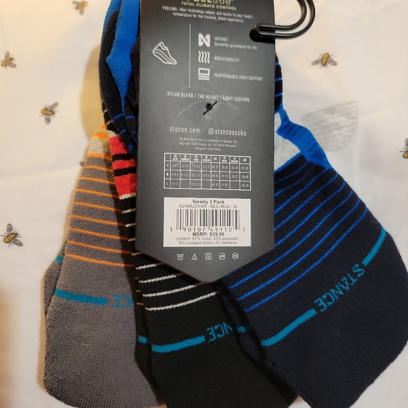 BNWT Stance Variety 3 Pack - A248A22VAR-MUL-Multi-M - Picture 4 of 5